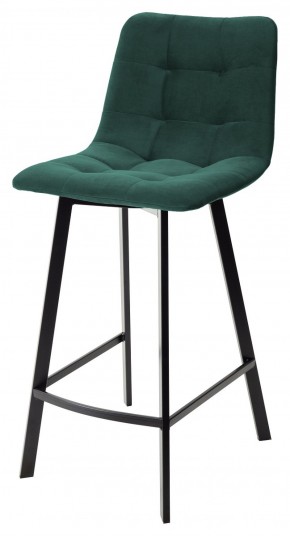 Полубарный стул CHILLI-QB SQUARE зеленый #19, велюр / черный каркас (H=66cm) М-City в Нижневартовске - niznevartovsk.ok-mebel.com | фото 1