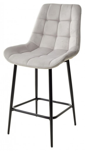 Полубарный стул ХОФМАН, цвет H-09 Светло-серый, велюр / черный каркас H=63cm М-City в Нижневартовске - niznevartovsk.ok-mebel.com | фото 1
