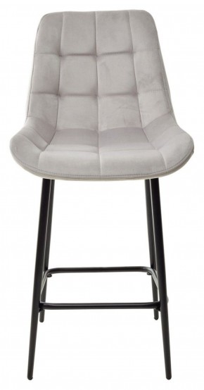 Полубарный стул ХОФМАН, цвет H-09 Светло-серый, велюр / черный каркас H=63cm М-City в Нижневартовске - niznevartovsk.ok-mebel.com | фото 5