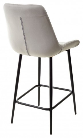 Полубарный стул ХОФМАН, цвет H-09 Светло-серый, велюр / черный каркас H=63cm М-City в Нижневартовске - niznevartovsk.ok-mebel.com | фото 6