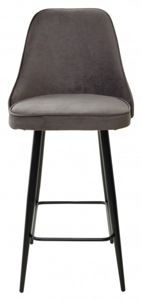 Полубарный стул NEPAL-PB ГРАФИТ #14, велюр/ черный каркас (H=68cm) М-City в Нижневартовске - niznevartovsk.ok-mebel.com | фото 6