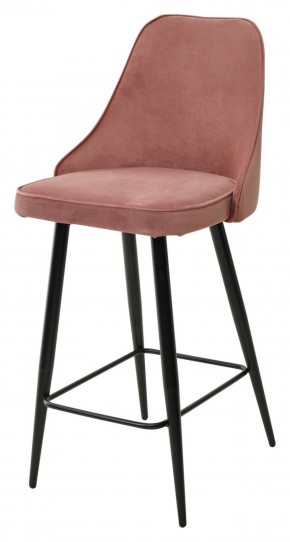 Полубарный стул NEPAL-PB РОЗОВЫЙ #15, велюр/ черный каркас (H=68cm) М-City в Нижневартовске - niznevartovsk.ok-mebel.com | фото