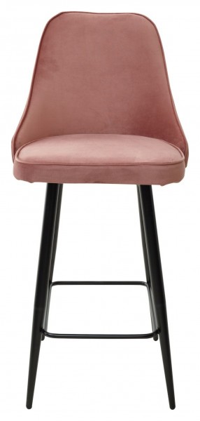 Полубарный стул NEPAL-PB РОЗОВЫЙ #15, велюр/ черный каркас (H=68cm) М-City в Нижневартовске - niznevartovsk.ok-mebel.com | фото 5
