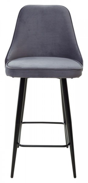 Полубарный стул NEPAL-PB СЕРЫЙ #27, велюр/ черный каркас (H=68cm) М-City в Нижневартовске - niznevartovsk.ok-mebel.com | фото 5