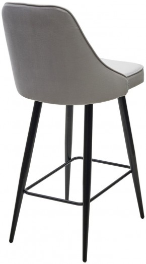 Полубарный стул NEPAL-PB СВЕТЛО- СЕРЫЙ BM-4, велюр/ черный каркас (H=68cm) М-City в Нижневартовске - niznevartovsk.ok-mebel.com | фото 4