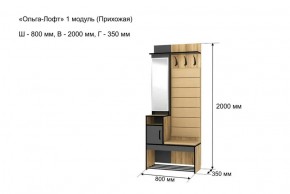 Прихожая "Ольга-Лофт 1" в Нижневартовске - niznevartovsk.ok-mebel.com | фото 4