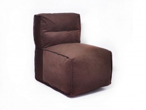 Прямое модульное бескаркасное кресло Комфорт (Шоколад велюр) в Нижневартовске - niznevartovsk.ok-mebel.com | фото