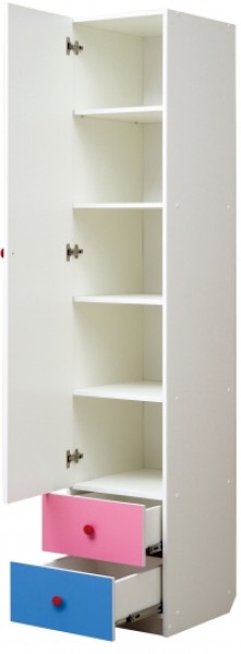 Шкаф 1-но дверный с ящиками и фотопечатью Совята 1.1 (400) в Нижневартовске - niznevartovsk.ok-mebel.com | фото 2