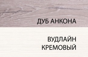 Шкаф 1DT L, OLIVIA, цвет вудлайн крем/дуб анкона в Нижневартовске - niznevartovsk.ok-mebel.com | фото 3