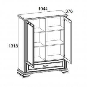 Шкаф 2D1SL, MONAKO, цвет Сосна винтаж/дуб анкона в Нижневартовске - niznevartovsk.ok-mebel.com | фото 3