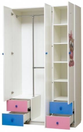 Шкаф 3-х дверный с ящиками и фотопечатью Совята 3.1 (1200) в Нижневартовске - niznevartovsk.ok-mebel.com | фото 2