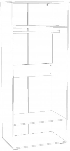 Шкаф для одежды НМ 041.42 "Банни" (Макарун) в Нижневартовске - niznevartovsk.ok-mebel.com | фото 3
