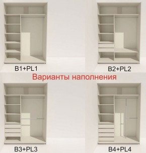 Шкаф-купе 1400 серии SOFT D6+D4+B2+PL2 (2 ящика+1штанга+1 полка) профиль «Капучино» в Нижневартовске - niznevartovsk.ok-mebel.com | фото 7