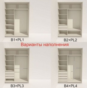 Шкаф-купе 1400 серии SOFT D8+D2+B2+PL4 (2 ящика+F обр.штанга) профиль «Графит» в Нижневартовске - niznevartovsk.ok-mebel.com | фото 6