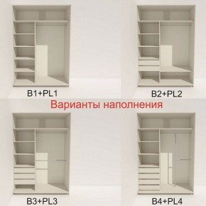 Шкаф-купе 1600 серии SOFT D1+D3+B2+PL1 (2 ящика+1штанга) профиль «Графит» в Нижневартовске - niznevartovsk.ok-mebel.com | фото 5