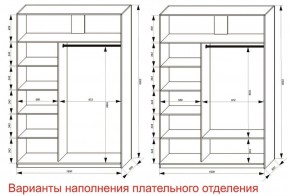 Шкаф-купе 1600 серии SOFT D6+D4+B2+PL2 (2 ящика+1штанга+1 полка) профиль «Капучино» в Нижневартовске - niznevartovsk.ok-mebel.com | фото 8