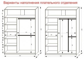 Шкаф-купе 1600 серии SOFT D6+D4+B2+PL2 (2 ящика+1штанга+1 полка) профиль «Капучино» в Нижневартовске - niznevartovsk.ok-mebel.com | фото 9