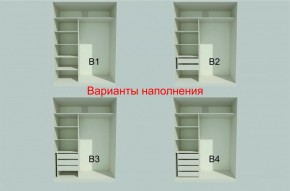 Шкаф-купе 1700 серии NEW CLASSIC K2+K2+B2+PL2(2 ящика+1 штанга+1 полка) профиль «Капучино» в Нижневартовске - niznevartovsk.ok-mebel.com | фото 7