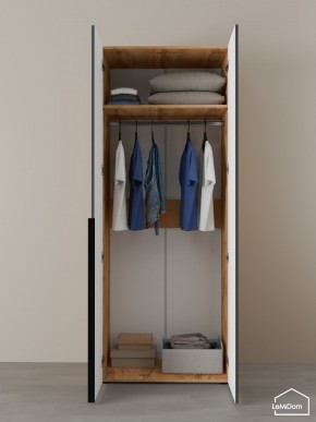Шкаф Linnea MHR-2 2050х800х510 (ДВ-М 11.1.25) в Нижневартовске - niznevartovsk.ok-mebel.com | фото 4