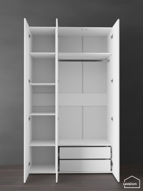 Шкаф Linnea MHR-3PO-2 2050х1200х510 (Белый-М 11.1.2) в Нижневартовске - niznevartovsk.ok-mebel.com | фото 6