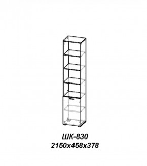 Шкаф Лотос ШК-830 Бодега белая в Нижневартовске - niznevartovsk.ok-mebel.com | фото