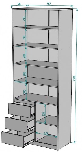 Шкаф Мальта H191 в Нижневартовске - niznevartovsk.ok-mebel.com | фото 2