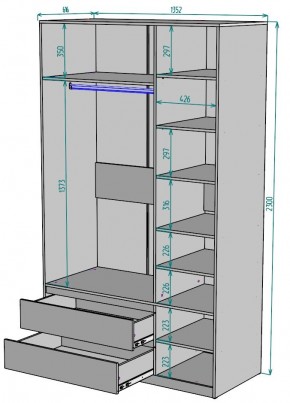 Шкаф Мальта H217 в Нижневартовске - niznevartovsk.ok-mebel.com | фото 2