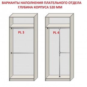 Шкаф распашной серия «ЗЕВС» (PL3/С1/PL2) в Нижневартовске - niznevartovsk.ok-mebel.com | фото 10