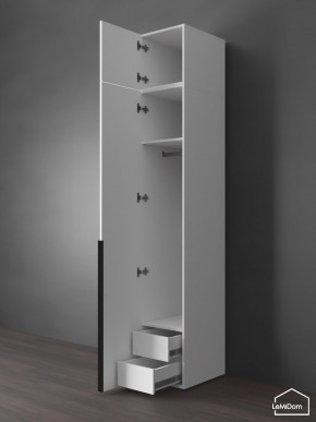 Шкаф с антресолью Linnea MHR-1A-3 2450х400х510 (Белый-М 11.1.2) в Нижневартовске - niznevartovsk.ok-mebel.com | фото 6