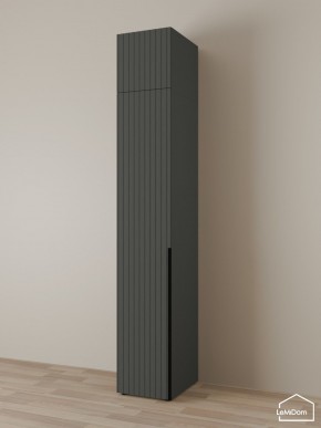 Шкаф с антресолью Linnea MHR-1A-4 2450х400х510 (Графит-М 11.1.25) в Нижневартовске - niznevartovsk.ok-mebel.com | фото