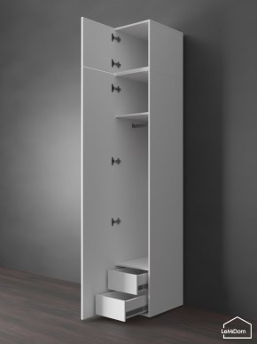 Шкаф с антресолью Linnea MHR-1POA-3 2450х400х510 (Белый-М 11.1.2) в Нижневартовске - niznevartovsk.ok-mebel.com | фото 6