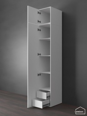 Шкаф с антресолью Linnea MHR-1POA-4 2450х400х510 (Белый-М 11.1.1) в Нижневартовске - niznevartovsk.ok-mebel.com | фото 5