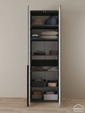 Шкаф с антресолью Linnea MHR-2A-2 2450х800х510 (Графит-М 11.1.25) в Нижневартовске - niznevartovsk.ok-mebel.com | фото 4