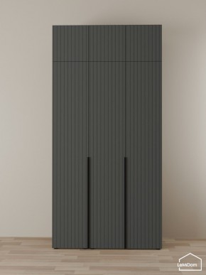 Шкаф с антресолью Linnea MHR-3A-2 2450х1200х510 (Графит-М 11.1.25) в Нижневартовске - niznevartovsk.ok-mebel.com | фото