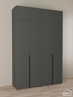 Шкаф с антресолью Linnea MHR-4A-1 2450х1600х510 (Графит-М 11.1.25) в Нижневартовске - niznevartovsk.ok-mebel.com | фото