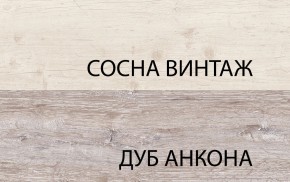 Шкаф с витриной 1V1D1S, MONAKO, цвет Сосна винтаж/дуб анкона в Нижневартовске - niznevartovsk.ok-mebel.com | фото 3