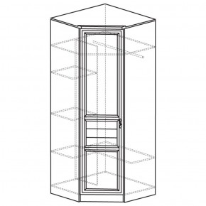 Шкаф угловой 50 Лира Нортон светлый (угол 854х854) в Нижневартовске - niznevartovsk.ok-mebel.com | фото 2