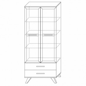 Шкаф-витрина 800 Вега Скандинавия в Нижневартовске - niznevartovsk.ok-mebel.com | фото 6