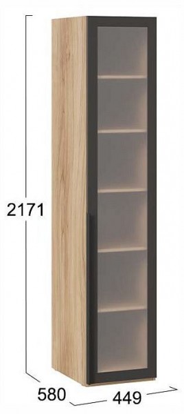 Шкаф-витрина Порто СМ-393.07.008 в Нижневартовске - niznevartovsk.ok-mebel.com | фото 3