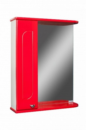 Шкаф-зеркало Радуга Красный 55 левый АЙСБЕРГ (DA1123HZR) в Нижневартовске - niznevartovsk.ok-mebel.com | фото 1
