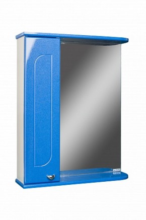 Шкаф-зеркало Радуга Синий металлик 55 левый АЙСБЕРГ (DA1129HZR) в Нижневартовске - niznevartovsk.ok-mebel.com | фото 1