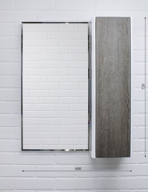 Шкаф-зеркало Uno 60 Дуб серый левый/правый Домино (DU1503HZ) в Нижневартовске - niznevartovsk.ok-mebel.com | фото 7