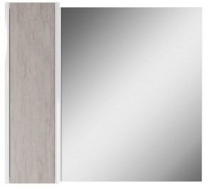 Шкаф-зеркало Uno 80 Дуб серый левый/правый Домино (DU1504HZ) в Нижневартовске - niznevartovsk.ok-mebel.com | фото 2
