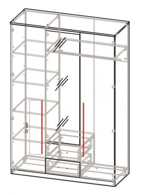 Спальный гарнитур Роксана (модульный) ЯШС в Нижневартовске - niznevartovsk.ok-mebel.com | фото 5