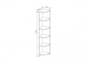 СКАНДИ СДУ370.1 Стеллаж угловой в Нижневартовске - niznevartovsk.ok-mebel.com | фото 2