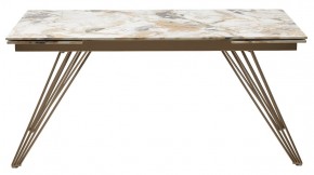 Стол ACERRA NEW 160 GLOSS GRAND JADE SOLID CERAMIC/ каркас цвета шампань, ®DISAUR в Нижневартовске - niznevartovsk.ok-mebel.com | фото 12