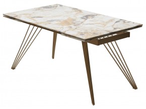 Стол ACERRA NEW 160 GLOSS GRAND JADE SOLID CERAMIC/ каркас цвета шампань, ®DISAUR в Нижневартовске - niznevartovsk.ok-mebel.com | фото 14