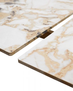Стол ACERRA NEW 160 GLOSS GRAND JADE SOLID CERAMIC/ каркас цвета шампань, ®DISAUR в Нижневартовске - niznevartovsk.ok-mebel.com | фото 8