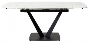 Стол ALATRI 120 MATT WHITE MARBLE SOLID CERAMIC / BLACK, ®DISAUR в Нижневартовске - niznevartovsk.ok-mebel.com | фото 3