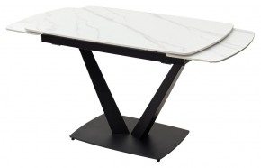 Стол ALATRI 120 MATT WHITE MARBLE SOLID CERAMIC / BLACK, ®DISAUR в Нижневартовске - niznevartovsk.ok-mebel.com | фото 8
